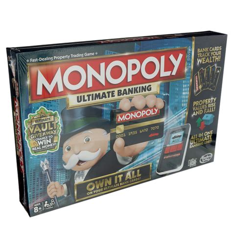Hasbro Gaming Monopoly Ultimate Banking Edition Board Game for Fa.